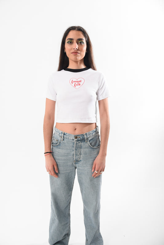 Feminist AF- Baby Tee