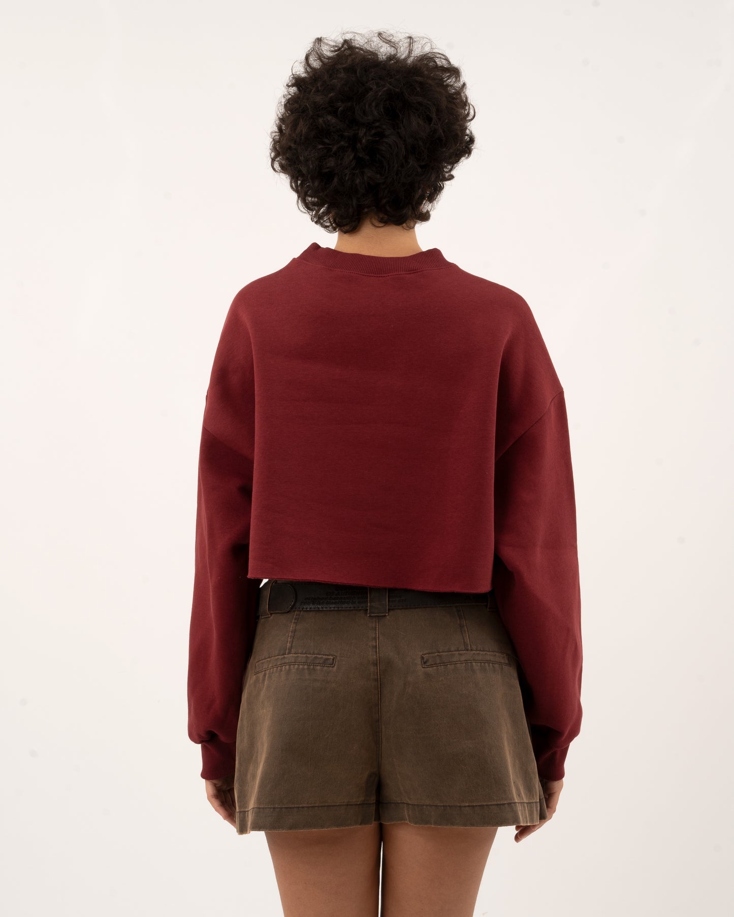 OG Radical Apparel - Bordeaux Crop Hoodie