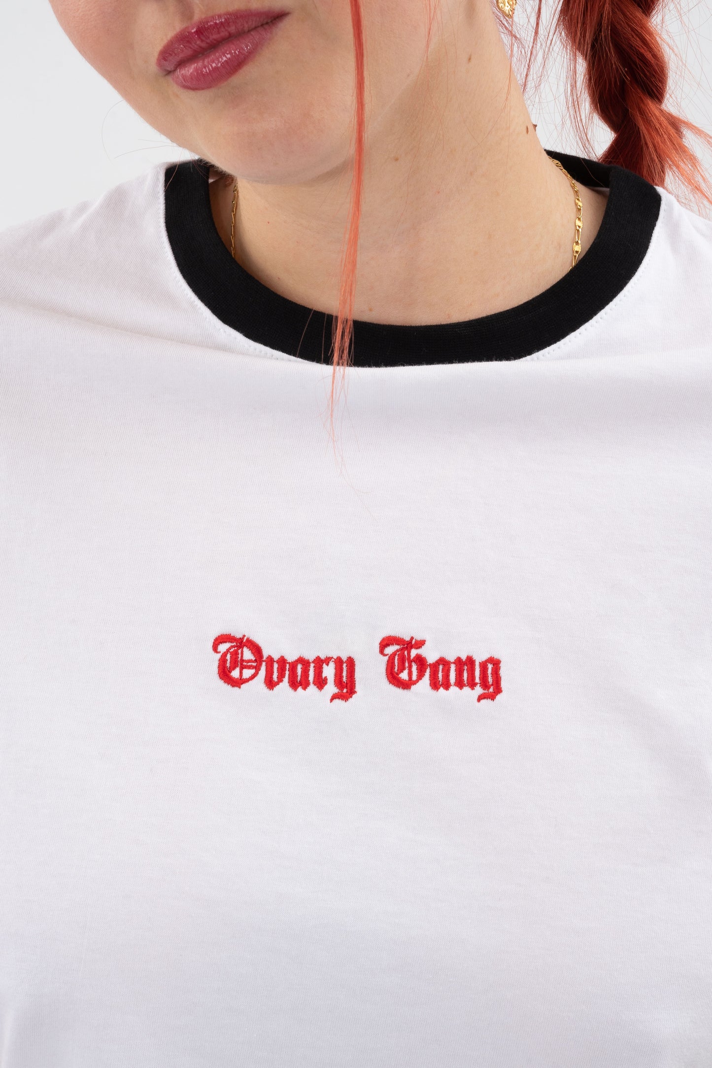 Petrify The Patriarchy - White Crop T-Shirt