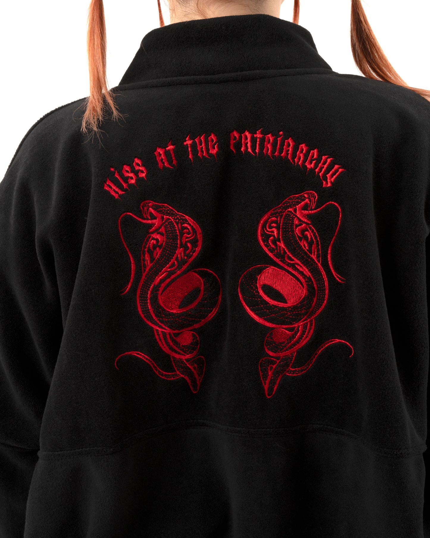 Hiss At the Patriarchy - Black Fleece Jacket