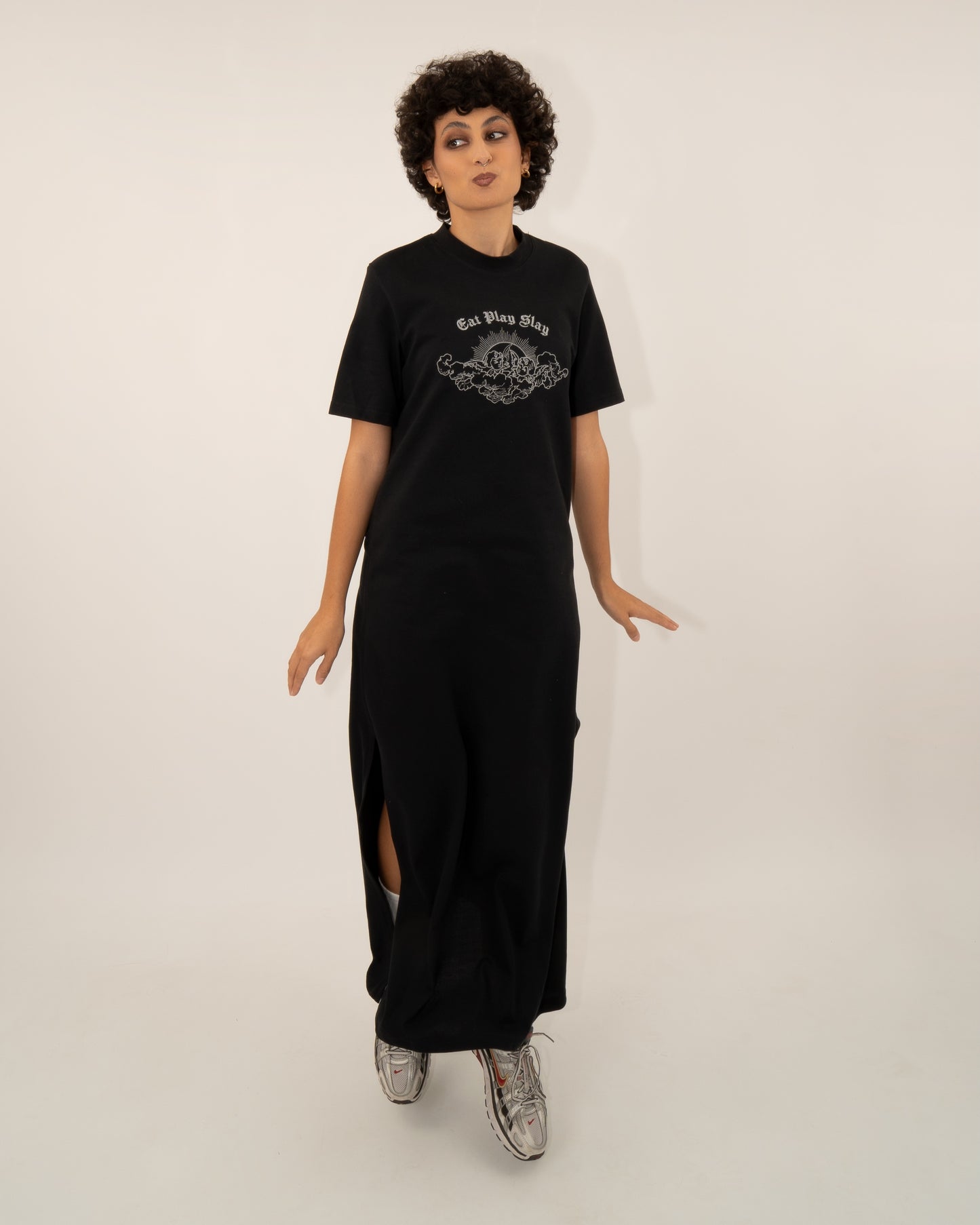 Eat Play Slay - Black Maxi Dress