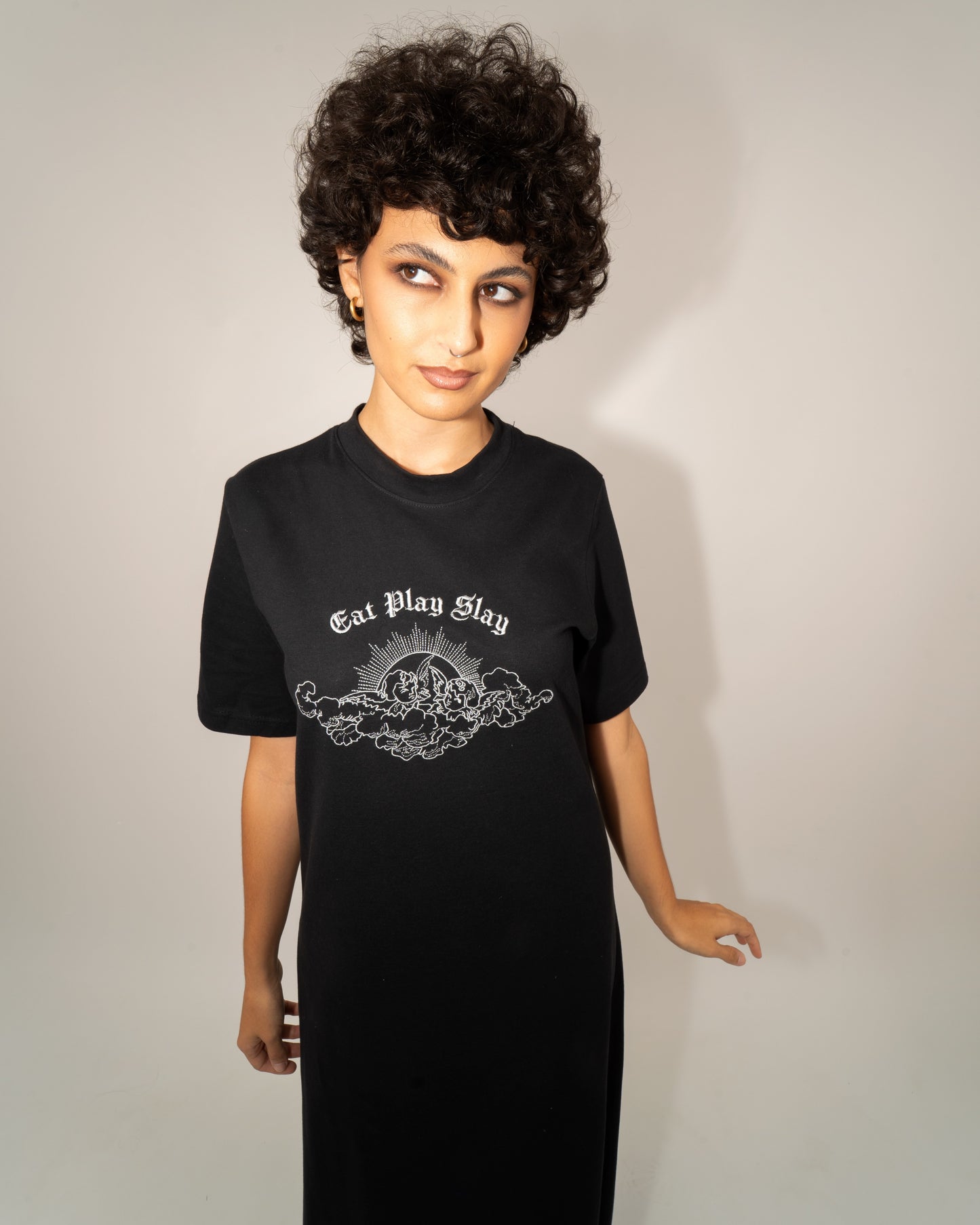 Eat Play Slay - Black Maxi Dress
