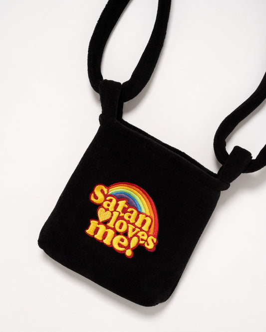 Satan Loves Me - Fleece Black Bag