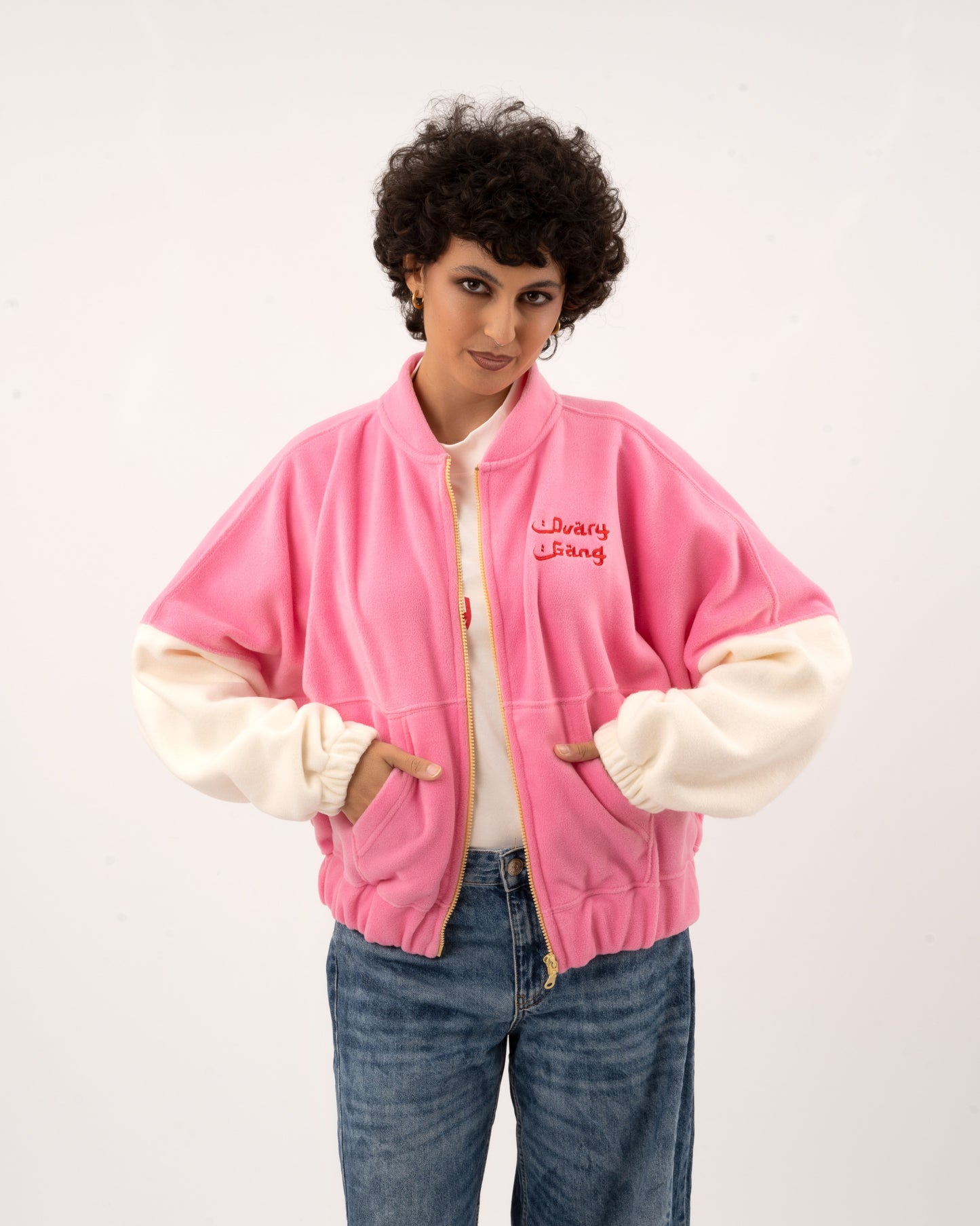 Wild Ones - Pink/OffWhite Fleece Jacket
