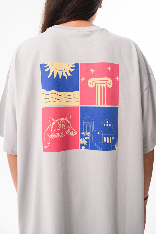 Essential Greece - Grey Tshirt