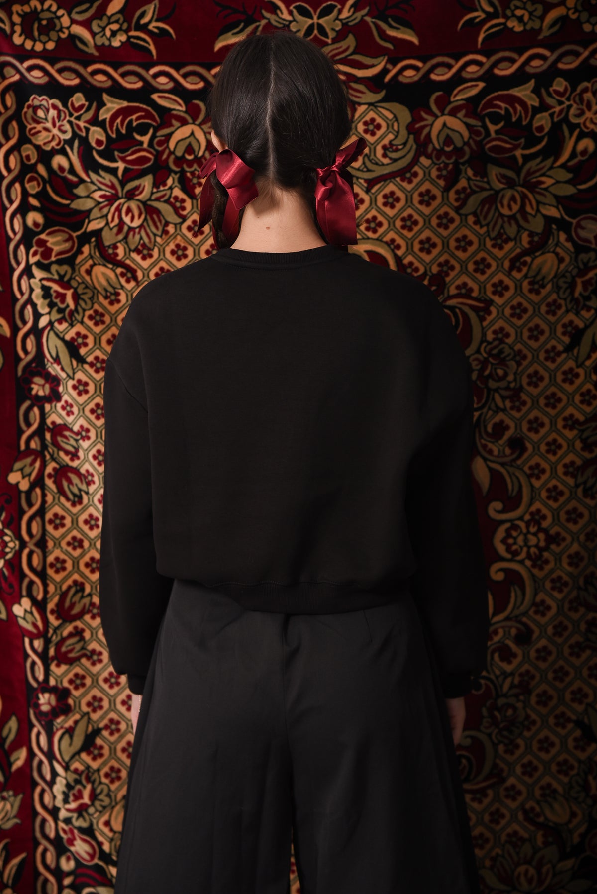 Matrioska - Black Crop Hoodie