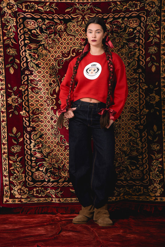 Vanka Stanka - Red Crop Hoodie