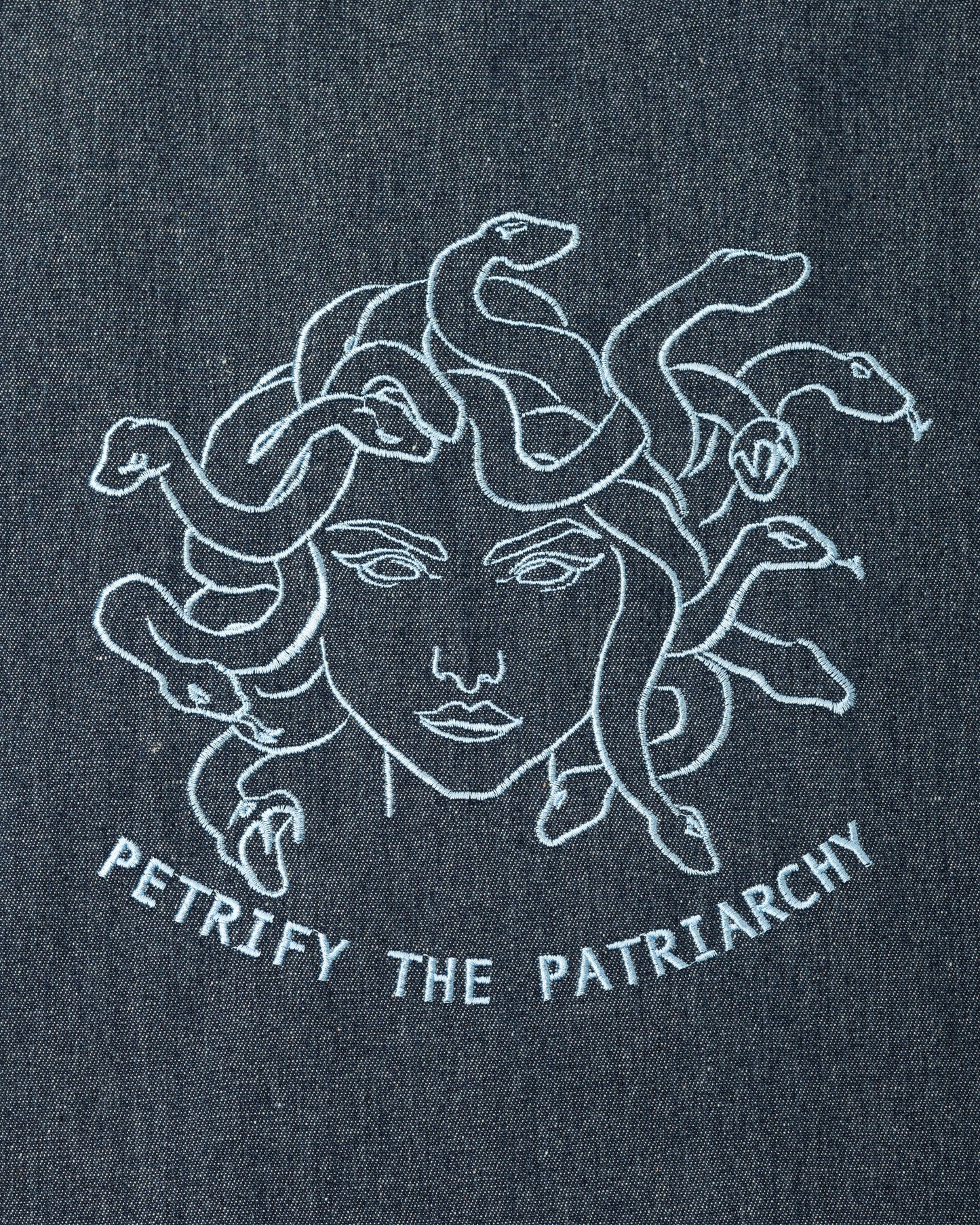 Petrify The Patriarchy - Denim Tote