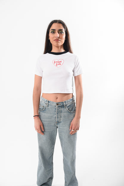 Feminist AF- Baby Tee