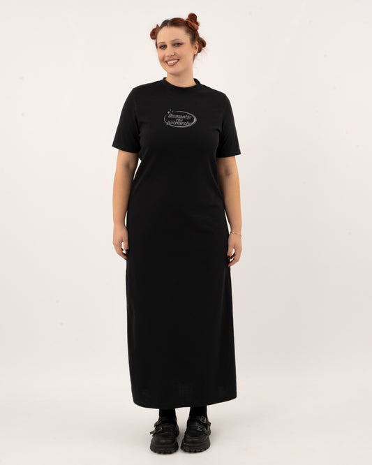 Dismantle The Patriarchy - Black Maxi Dress