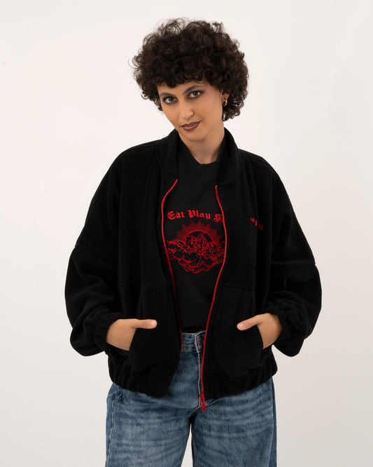 Petrify The Patriarchy - Black Fleece Jacket