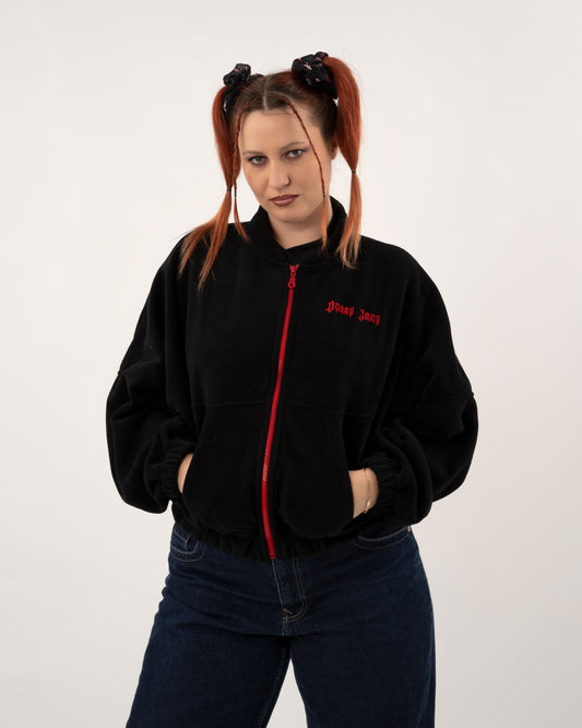 Hiss At the Patriarchy - Black Fleece Jacket