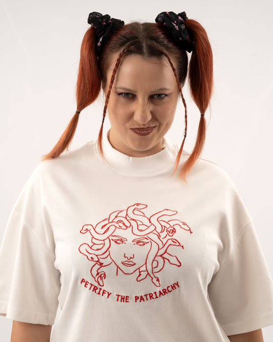 Petrify The Patriarchy - OffWhite T-shirt
