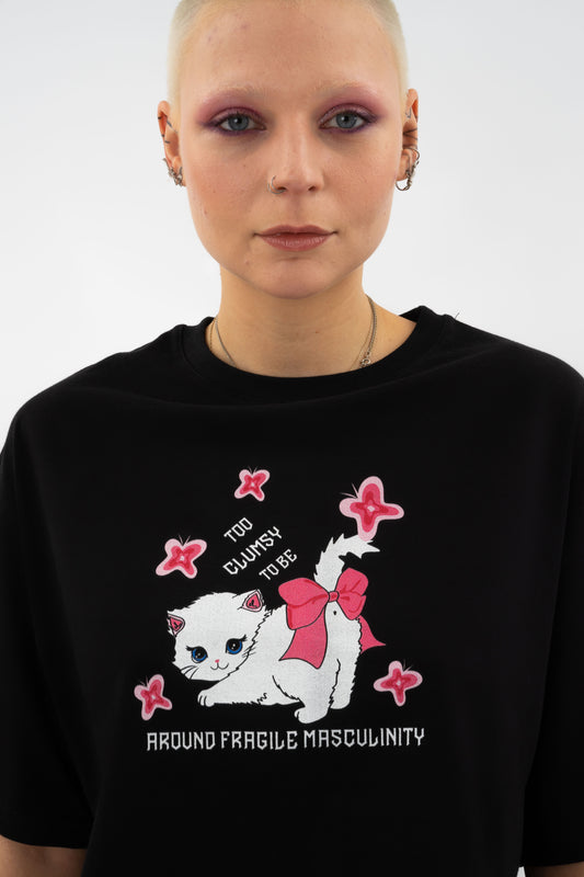 Too Clumsy - Crop T-shirt