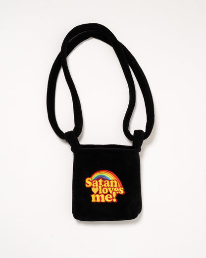 Satan Loves Me - Fleece Black Bag