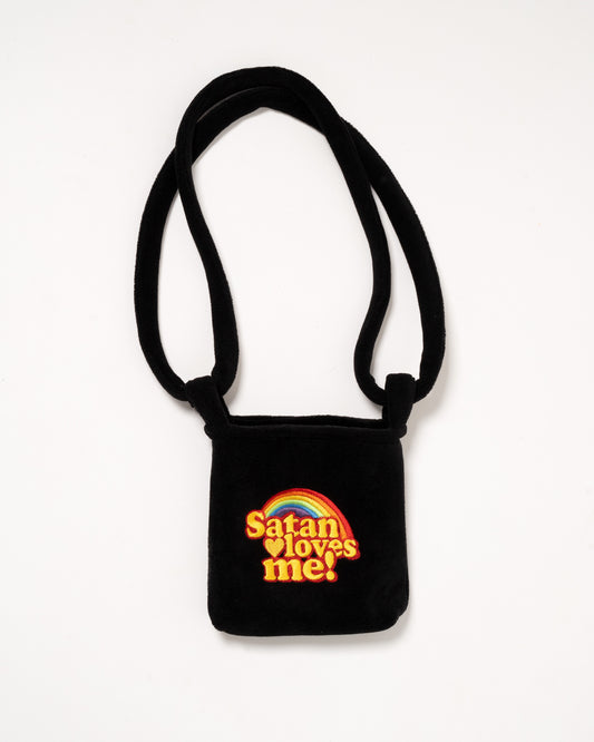 Satan Loves Me - Fleece Black Bag