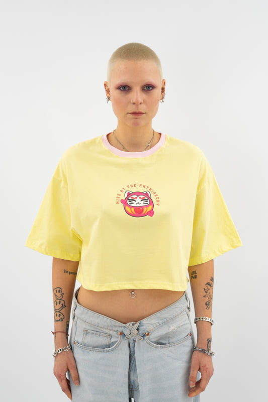 Hiss At The Patriarchy - Crop T-shirt