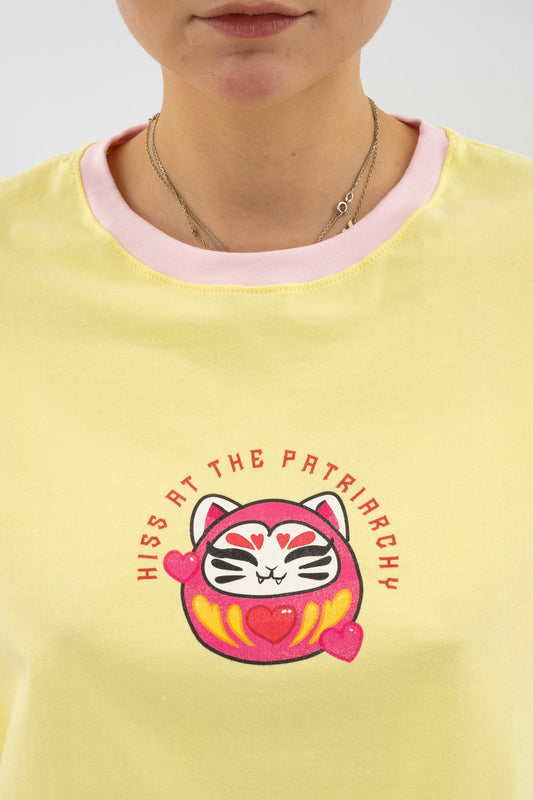 Hiss At The Patriarchy - Crop T-shirt