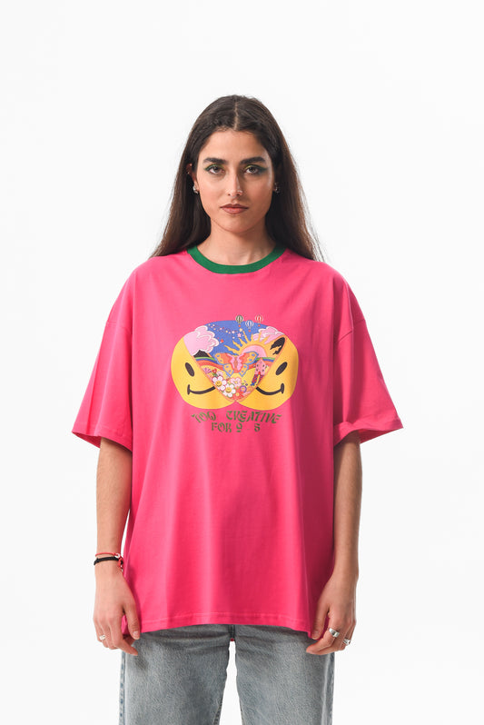Too Creative   - Fuchsia Tshirt