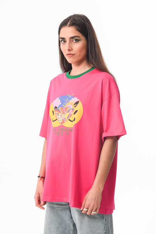 Too Creative   - Fuchsia Tshirt