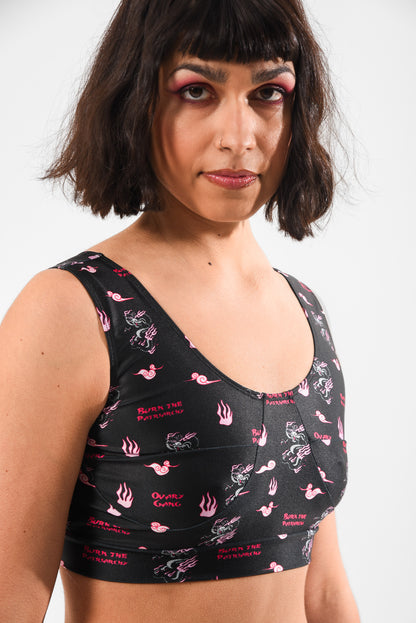 Burn The Patriarchy - Athletic Bra