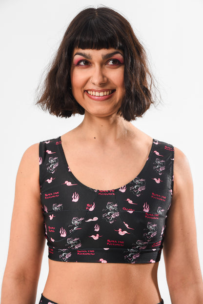 Burn The Patriarchy - Athletic Bra