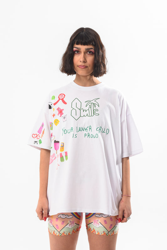Inner Child  - Ovary Gang x Missy Merida White Tshirt