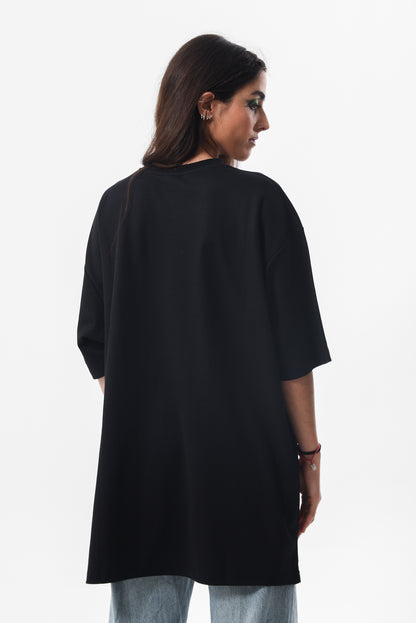 Petrify the Patriarchy -  Black Slit Tshirt