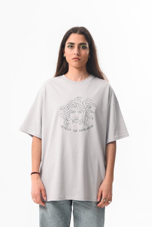 Petrify The Patriarchy - Grey Tshirt