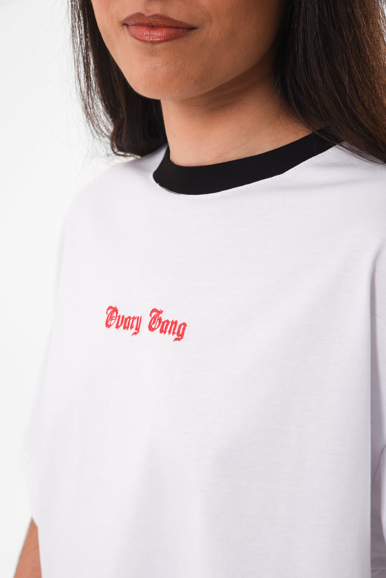 Petrify the Patriarchy -  White Crop Tshirt