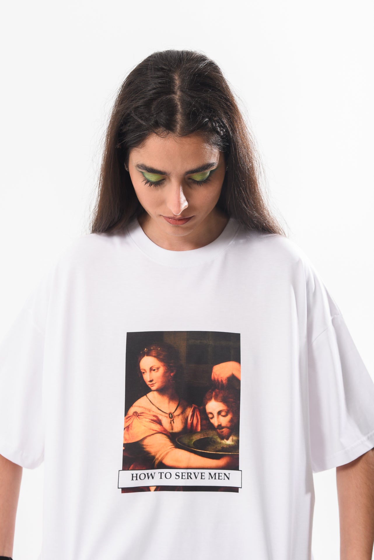 How to Serve Men  - White Tshirt