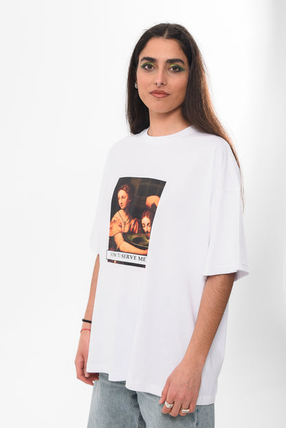 How to Serve Men  - White Tshirt