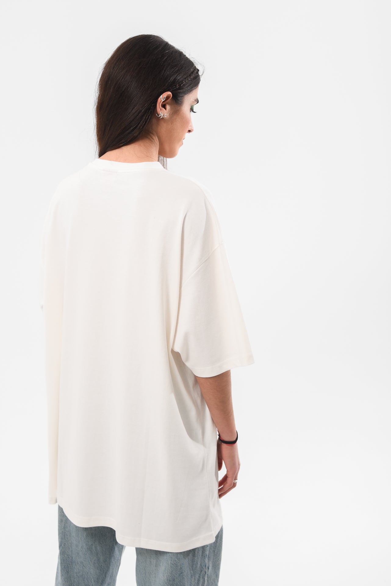 Cute AF - White Slit T-shirt