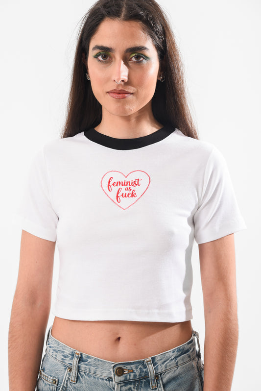 Feminist AF- Baby Tee