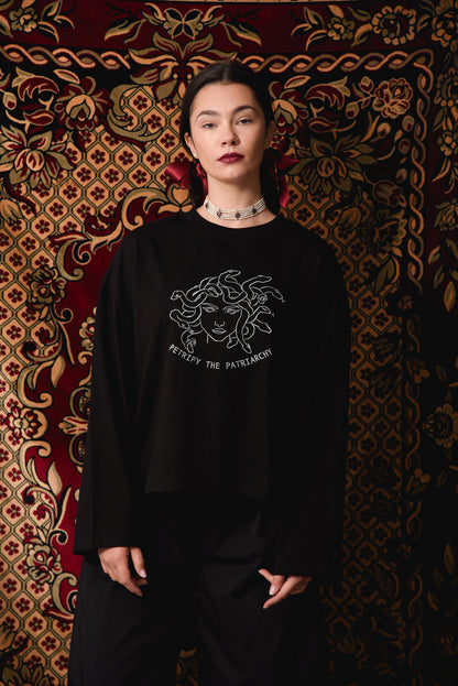 Petrify the Patriarchy - Black Longsleeve
