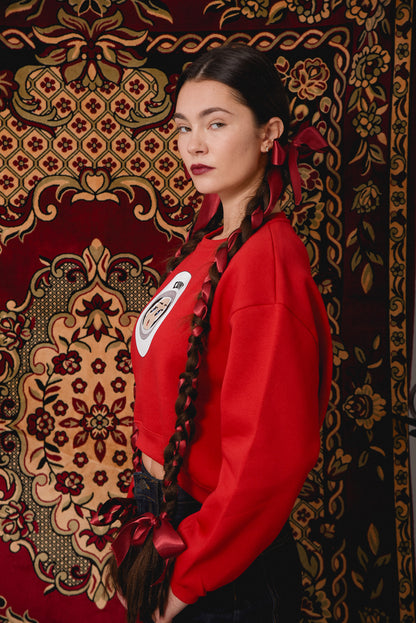 Vanka Stanka - Red Crop Hoodie