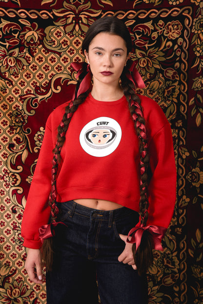 Vanka Stanka - Red Crop Hoodie