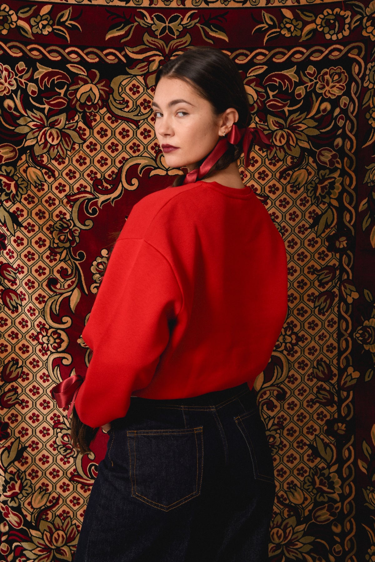 Petrify the Patriarchy - Red Crop Hoodie