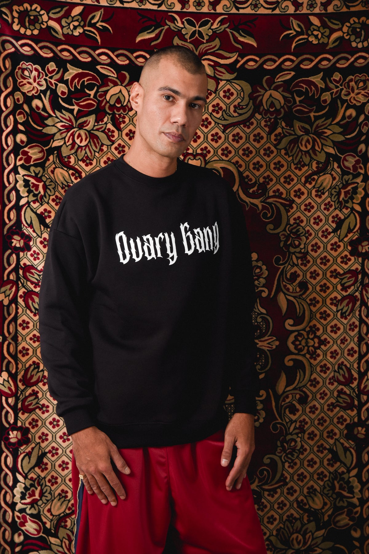 Make Art not War - Black Crewneck Hoodie