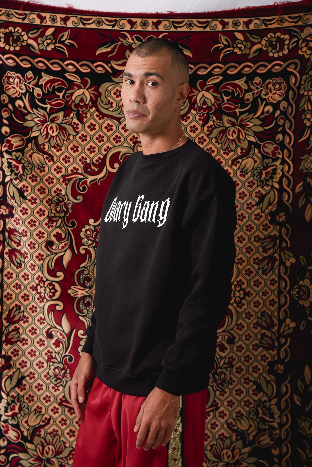Make Art not War - Black Crewneck Hoodie