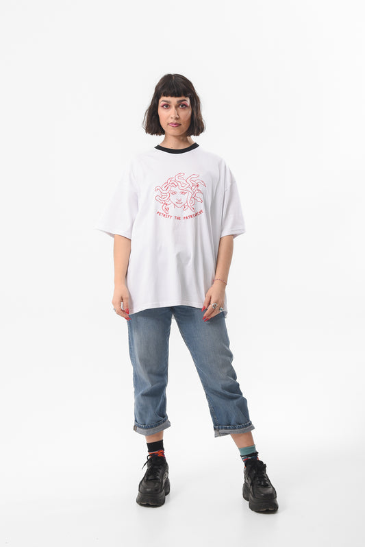 Petrify The Patriarchy - White Tshirt