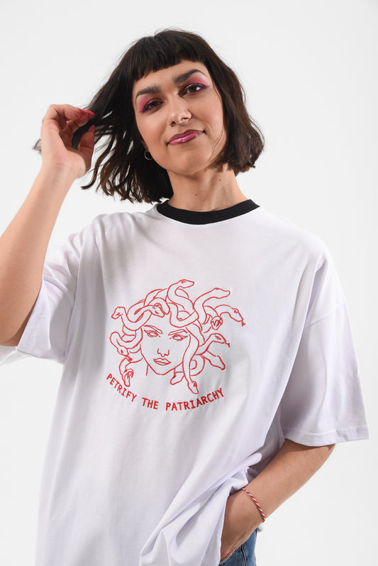 Petrify The Patriarchy - White Tshirt
