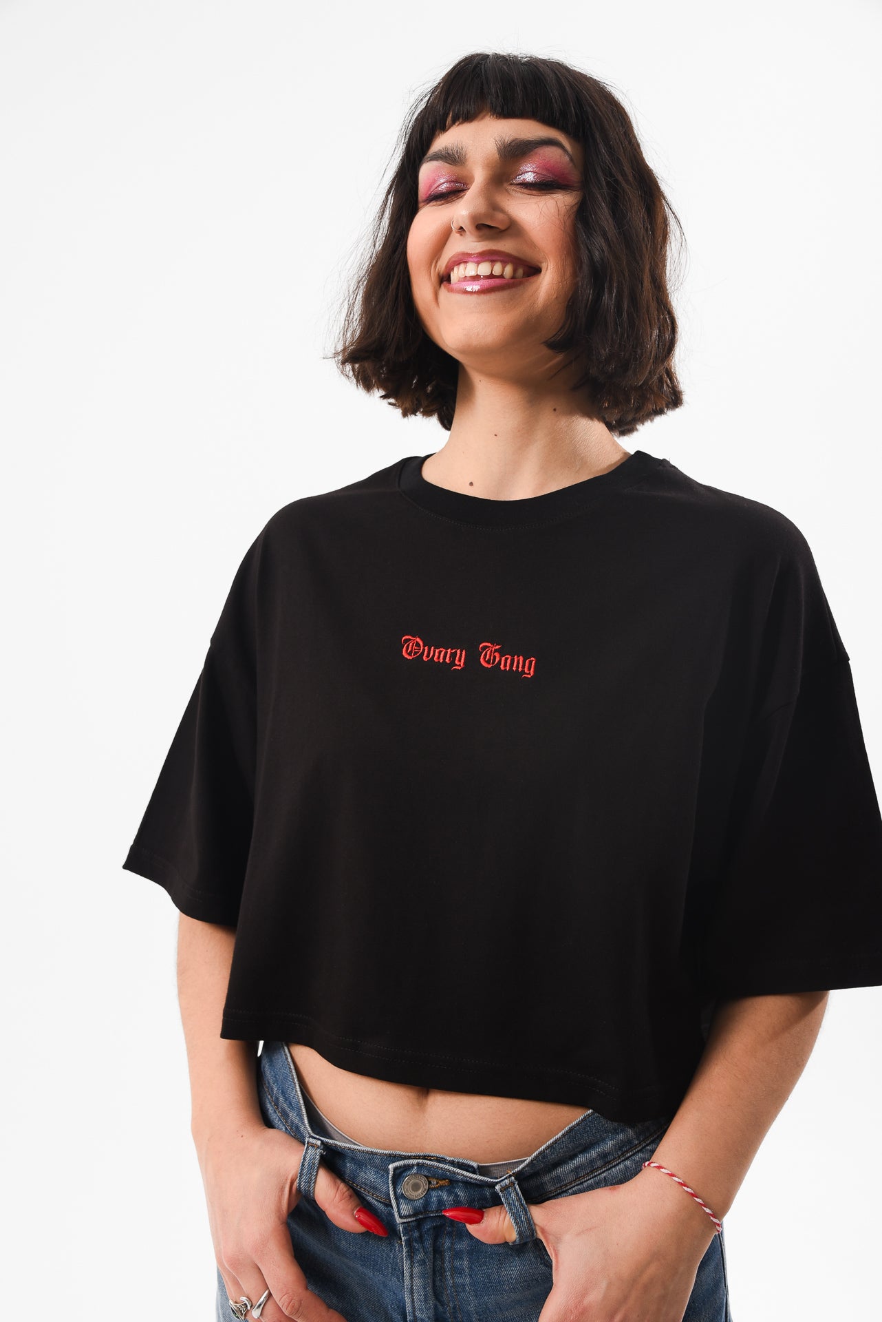 Petrify the Patriarchy -  Black Crop Tshirt