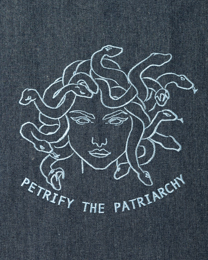Petrify The Patriarchy - Denim Tote