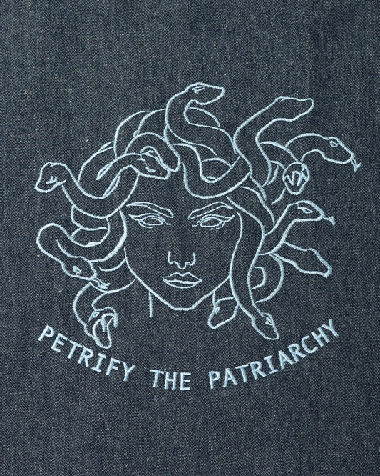 Petrify The Patriarchy - Denim Tote