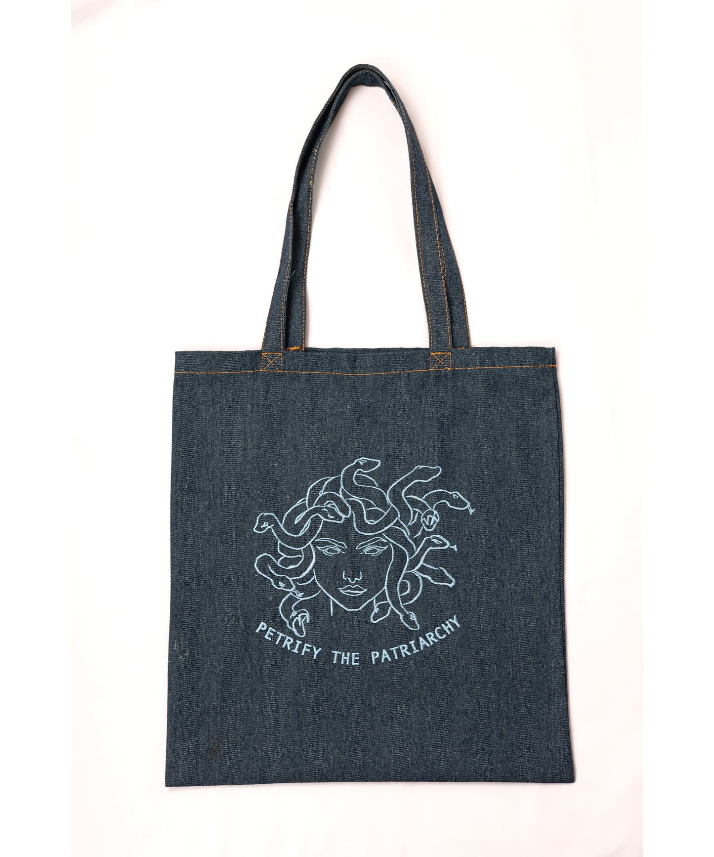 Petrify The Patriarchy - Denim Tote